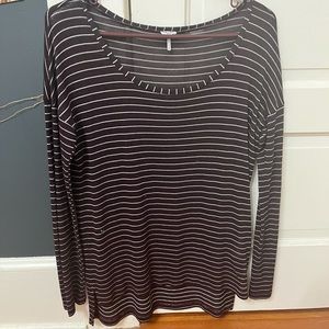 LongSleeve Top From Brand Splendid Size Medium Striped